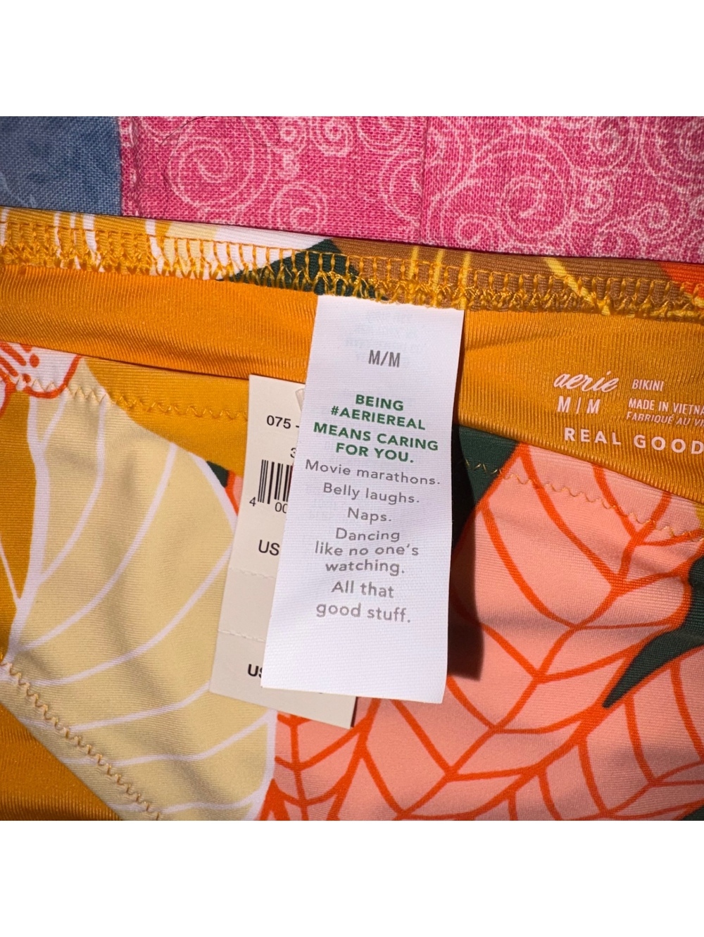 Aerie NEW With Tags Real Good Floral Bow Side Woman’s Med Bikini Bottoms Summer - Picture 3 of 8